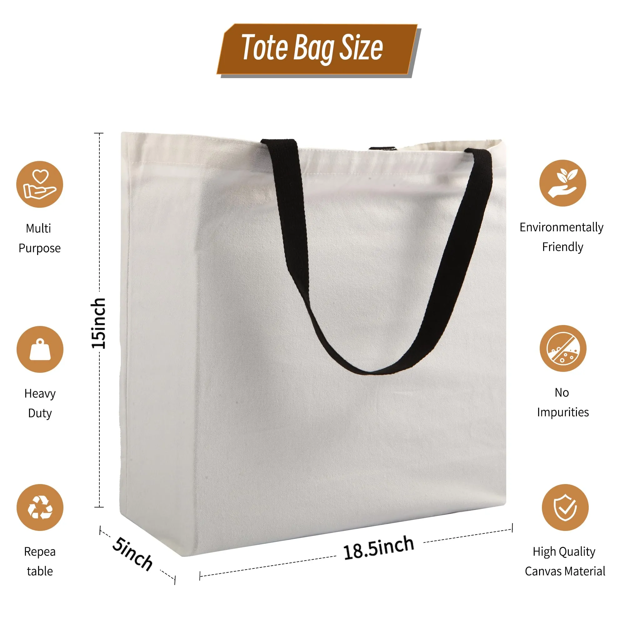 12pcs Sublimation Tote Bags Blanks,Sublimation Blanks Tote Bag Sublimation Totes Blank Tote Bags Bulk Canvas Tote Bags Sublimation Canvas Bags Blank Canvas Tote Bags Bulk Grocery Bag White Tote Bag