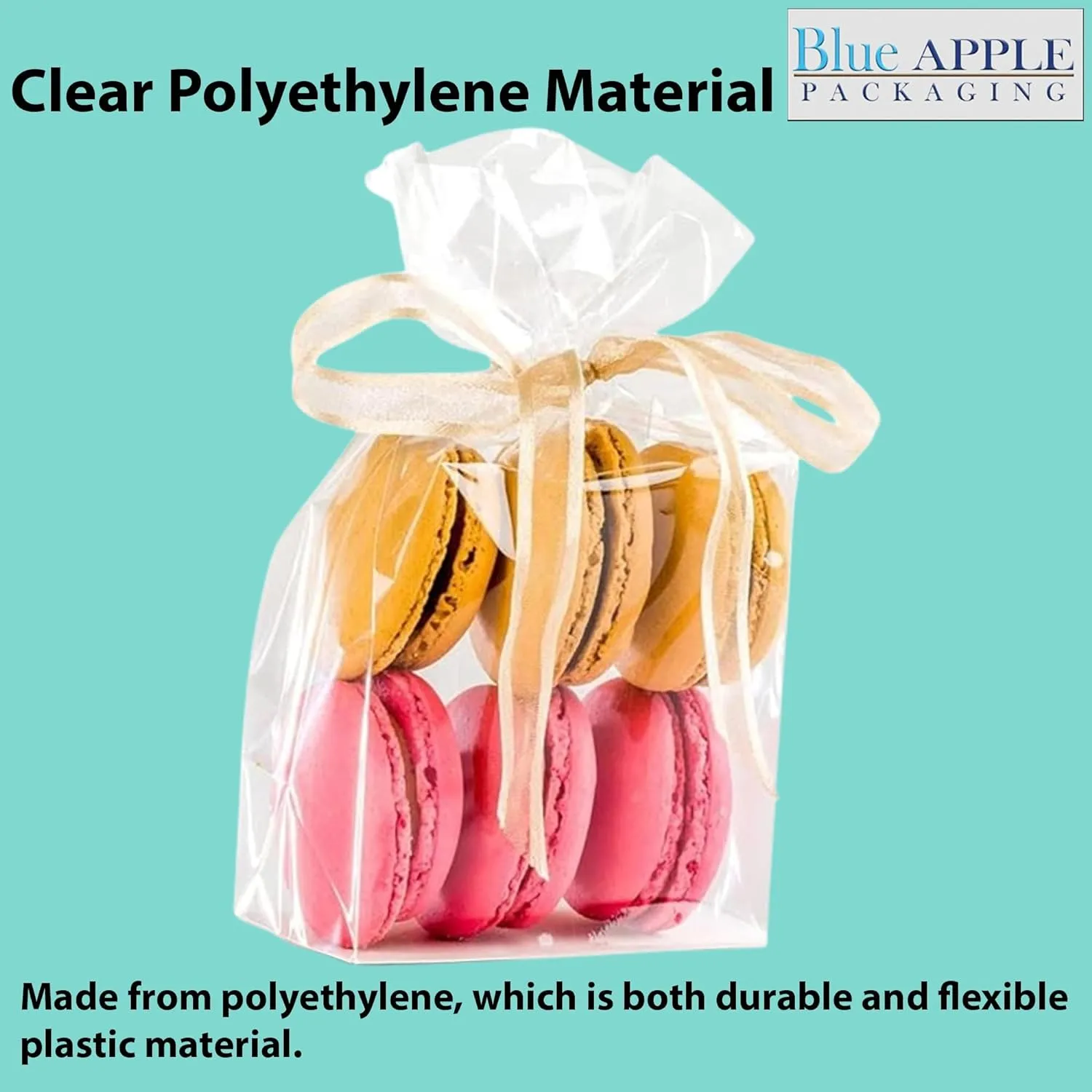 15X9X32 inches Gusseted Poly Bags Clear 2 Mil Low Density LDPE
