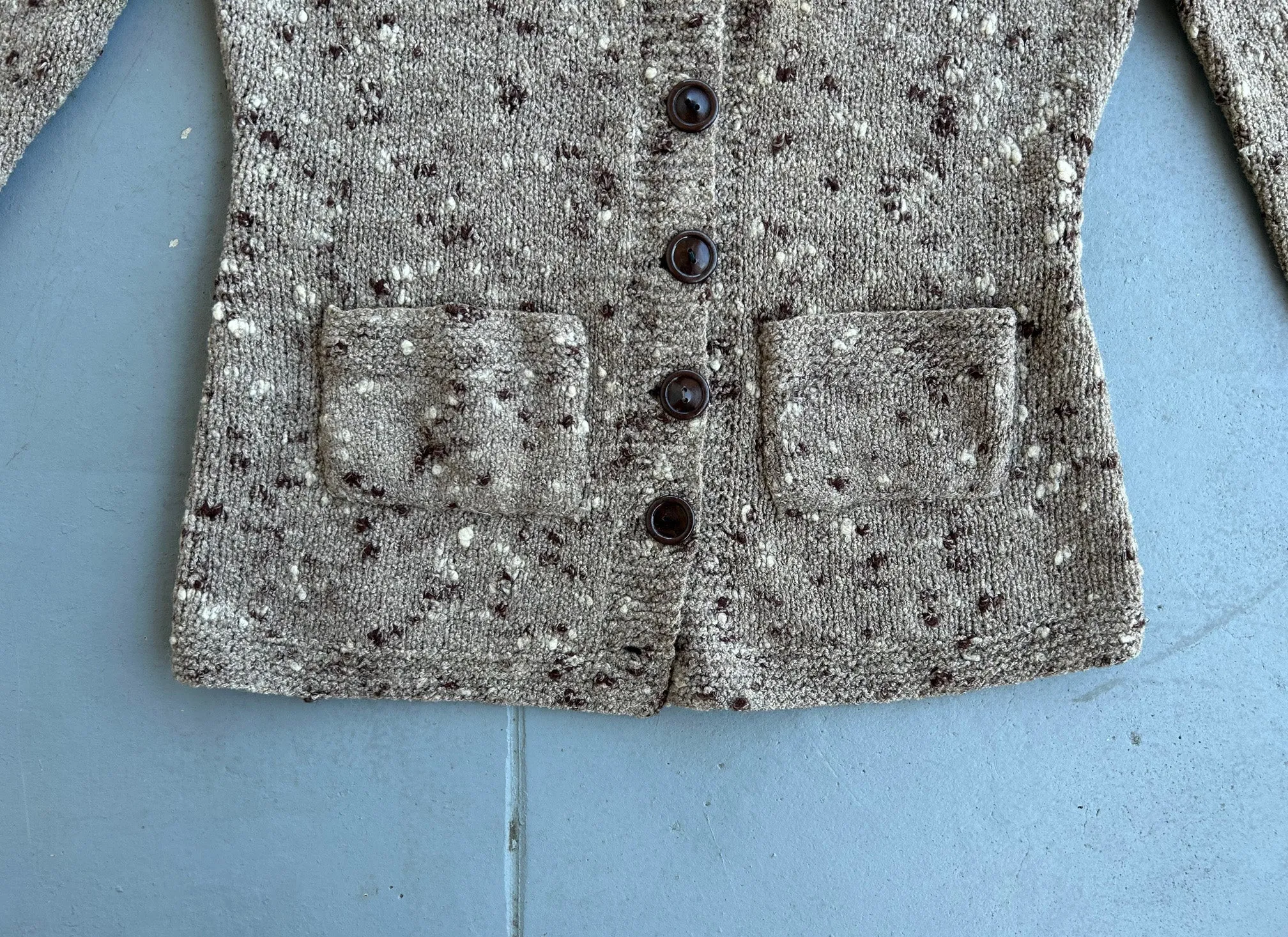 1930s cardigan . vintage 30s sweater . size xs to medium