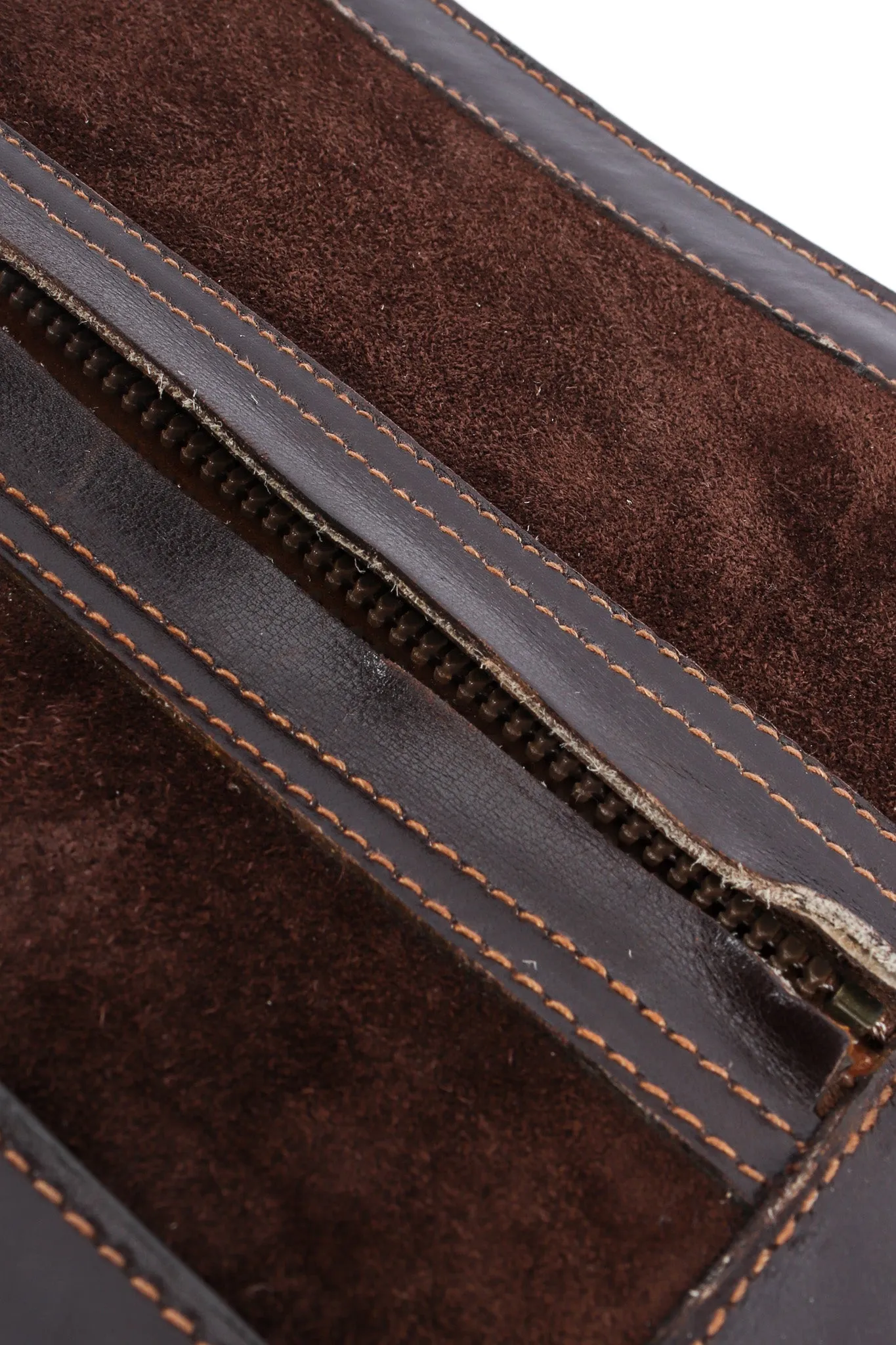 1970s Suede Leather Shoulder Satchel