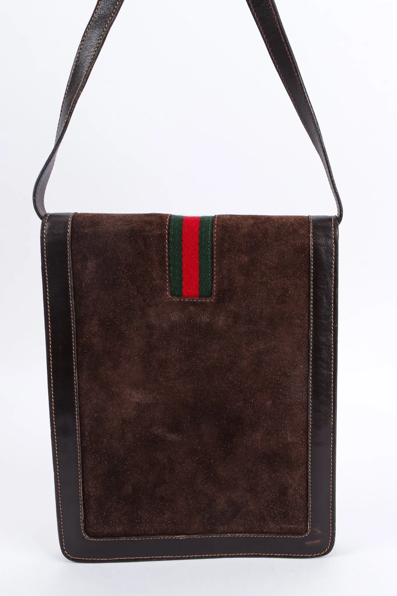 1970s Suede Leather Shoulder Satchel