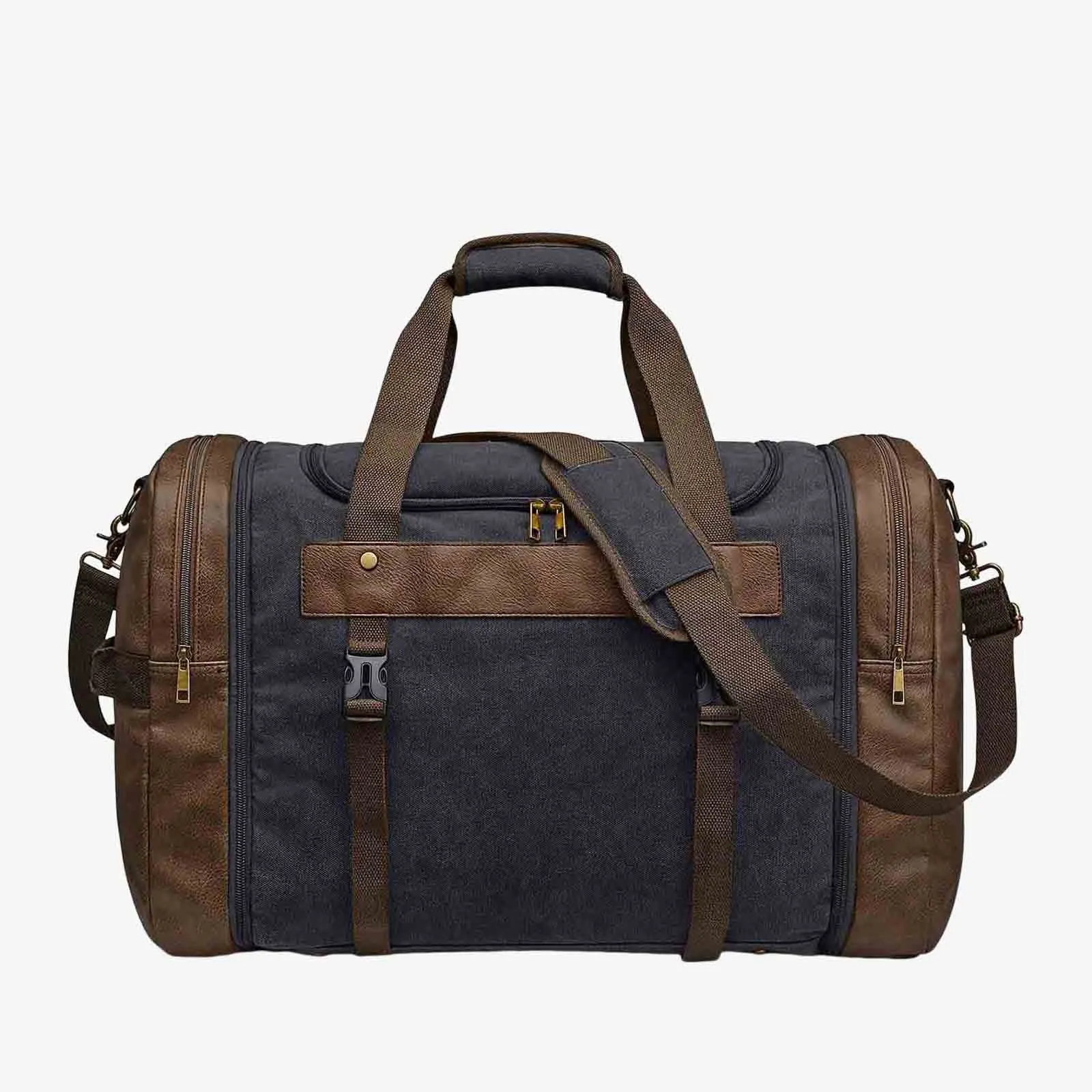 55L Canvas Duffel Bag Expansion Compartment