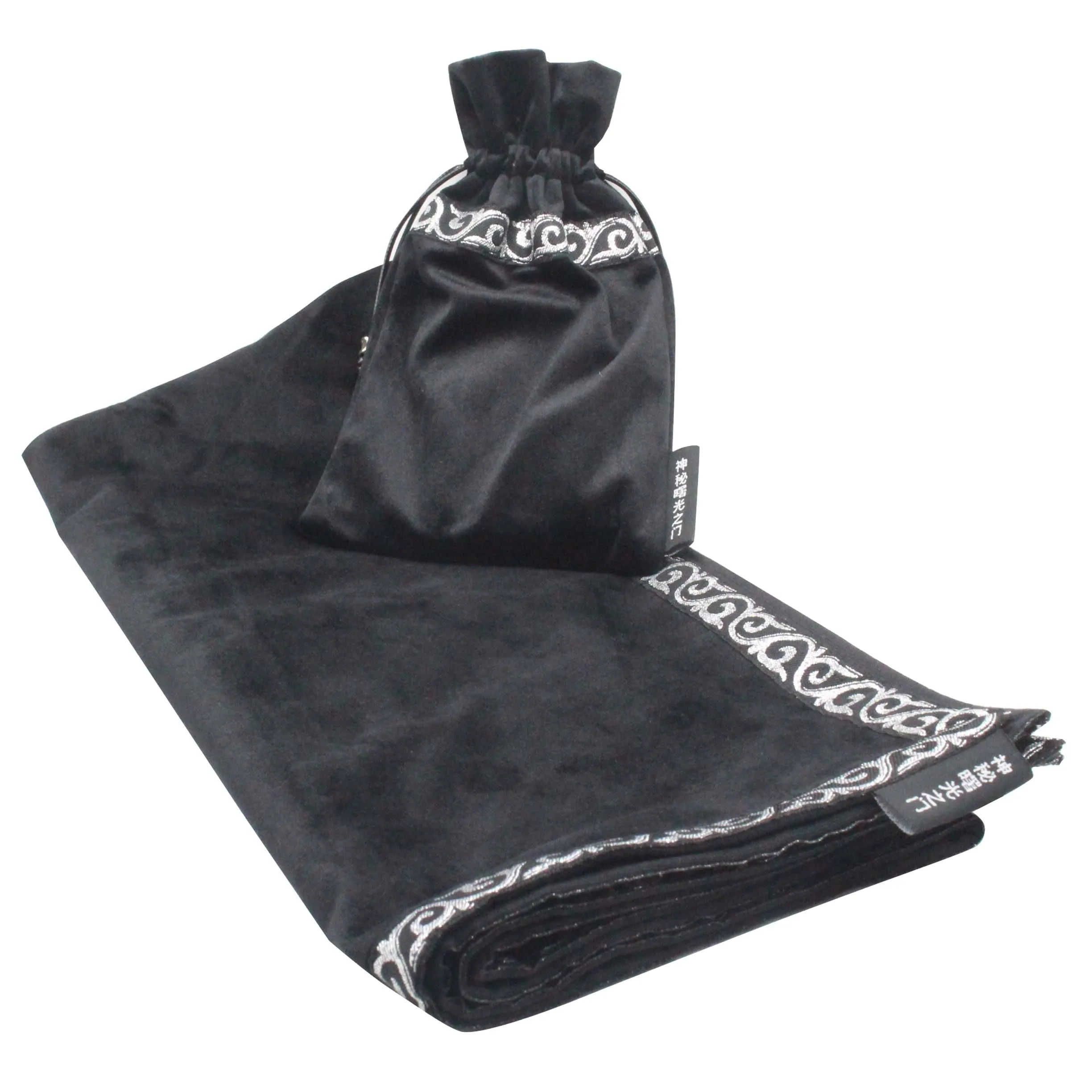 66x66cm Tarot Tablecloth With Bags  High Quality Flocking Fabric , Tarot Board Game Accessories By Hand