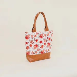 Abbey Tote Yuletide Blossoms with Faux Trim