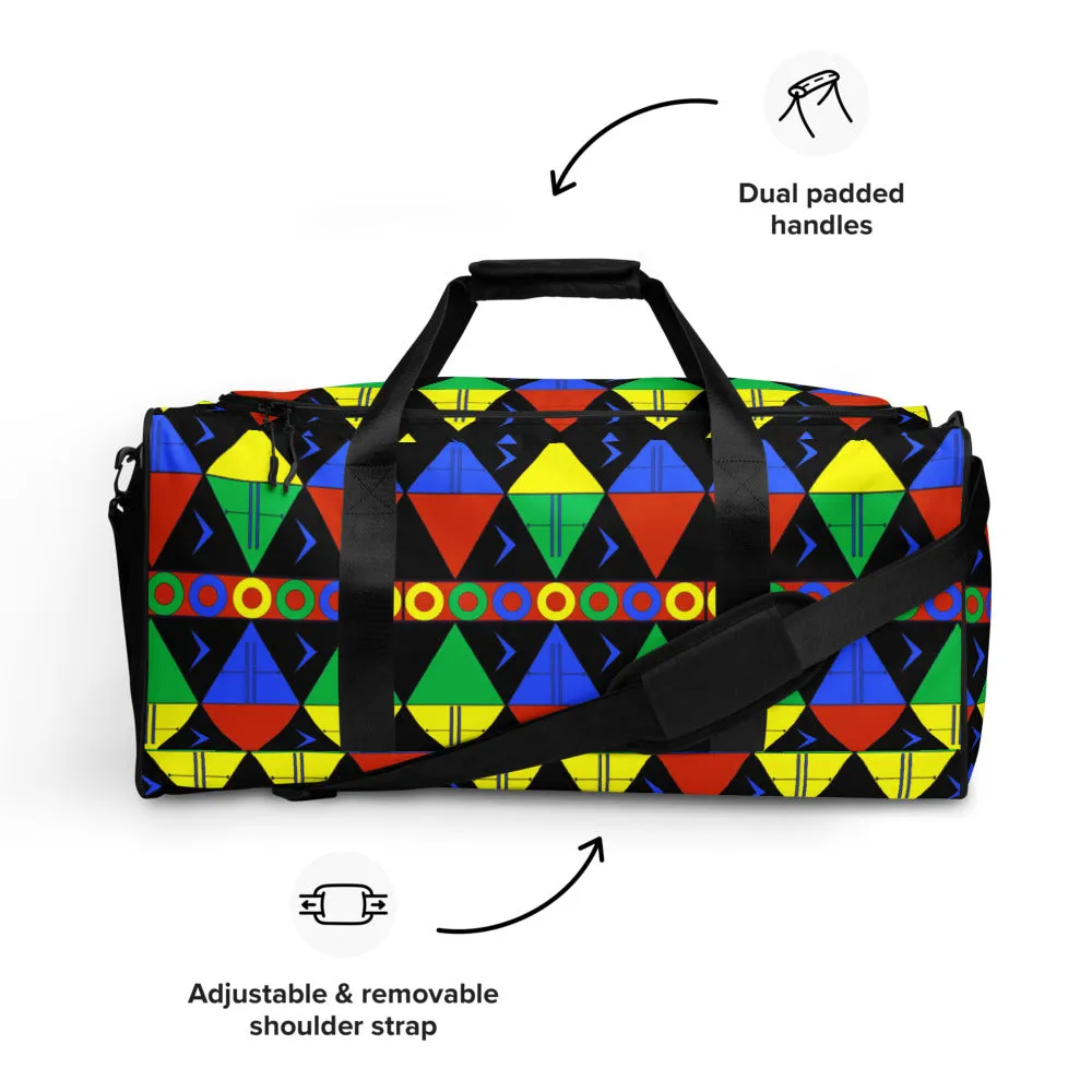 African Tribal Print Duffel Bag - South Africa