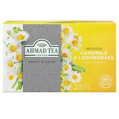 Ahmad Herbal Tea. Camomile & Lemongrass 20 teabags