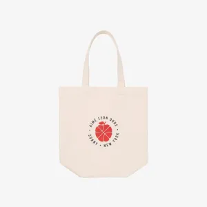AIME LEON DORE Beige Canvas Big Apple Reusable Shopping Tote Bag NWT