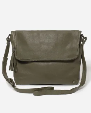 ALEXA SATCHEL BAG | OLIVE