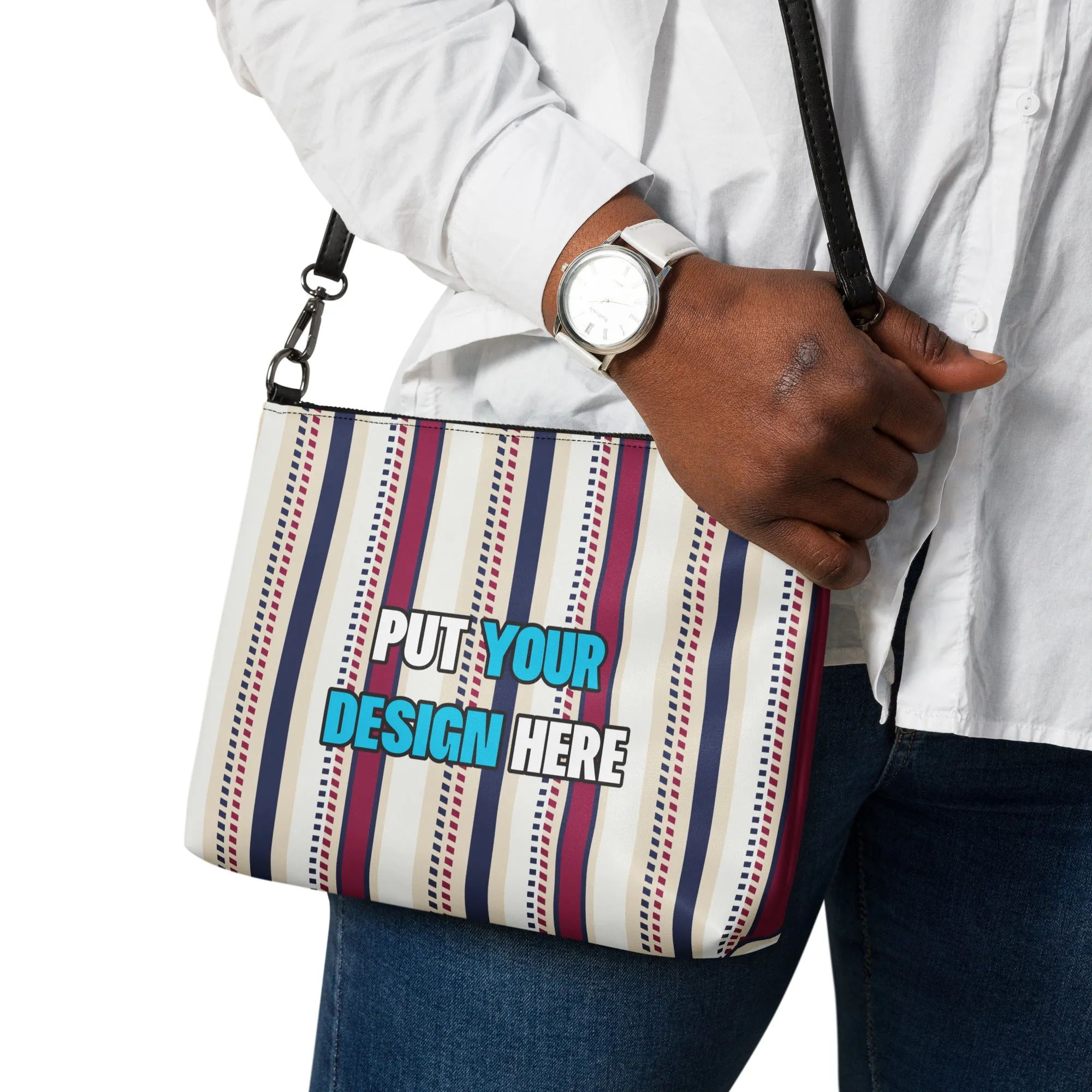 All-Over Print Crossbody Bag - put your design here
