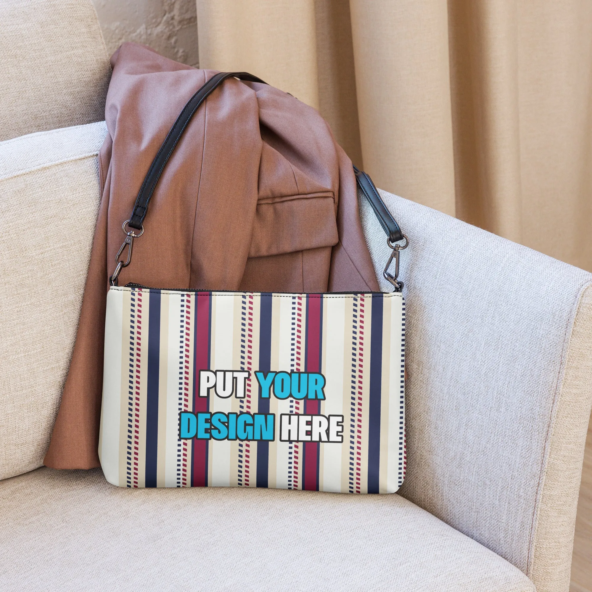 All-Over Print Crossbody Bag - put your design here