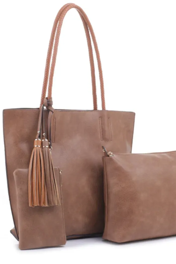 Amanda 3 Piece Tote Set