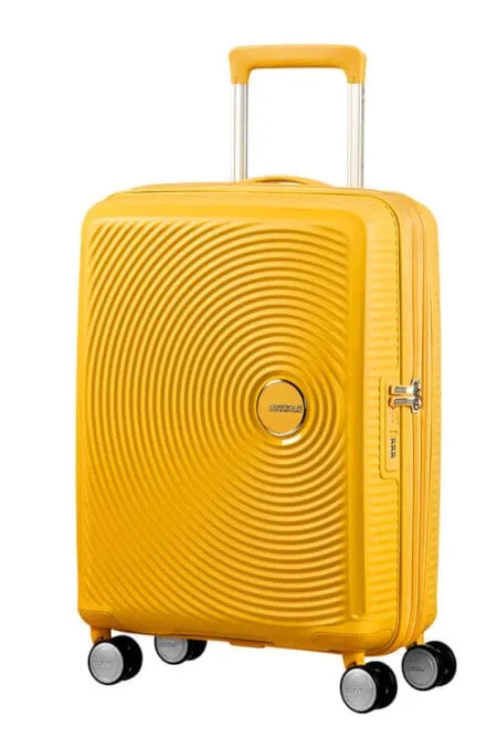 American Tourister Soundbox 4 Wheel Cabin Luggage Spinner Expandable Suitcase 55 cm
