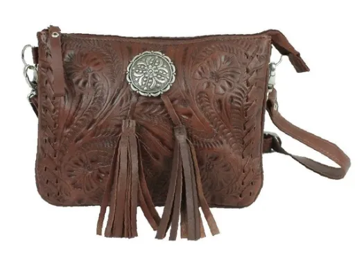 American West Handbag Lariats & Lace Collection: Crossbody Multi-Compartment Bag