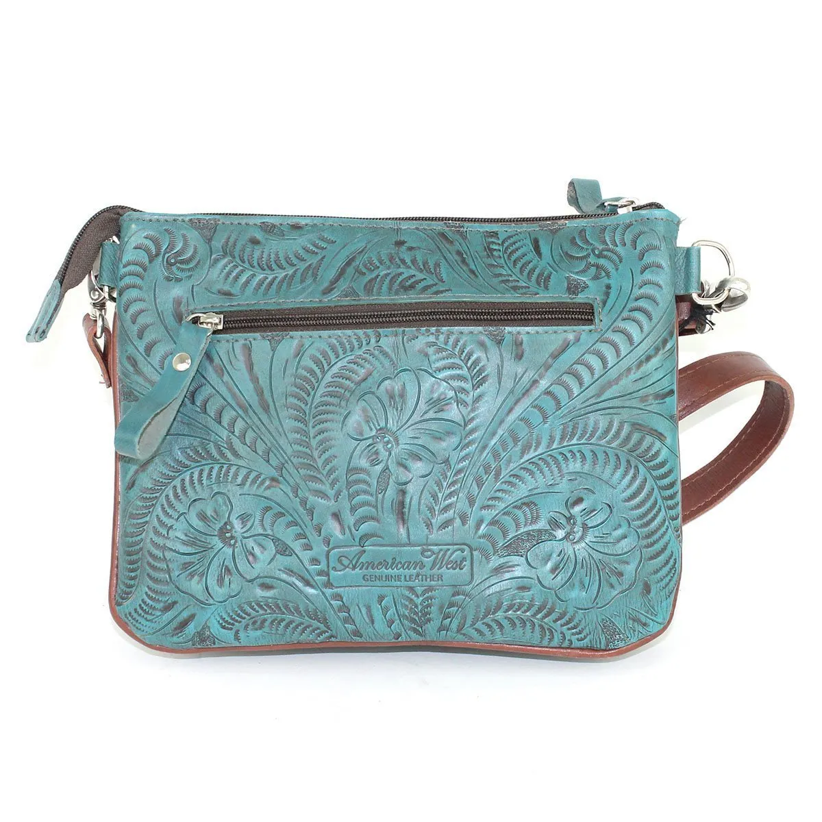 American West Handbag Lariats & Lace Collection: Crossbody Multi-Compartment Bag