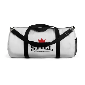 And Still Champion™ white duffle bag - large; 23" long
