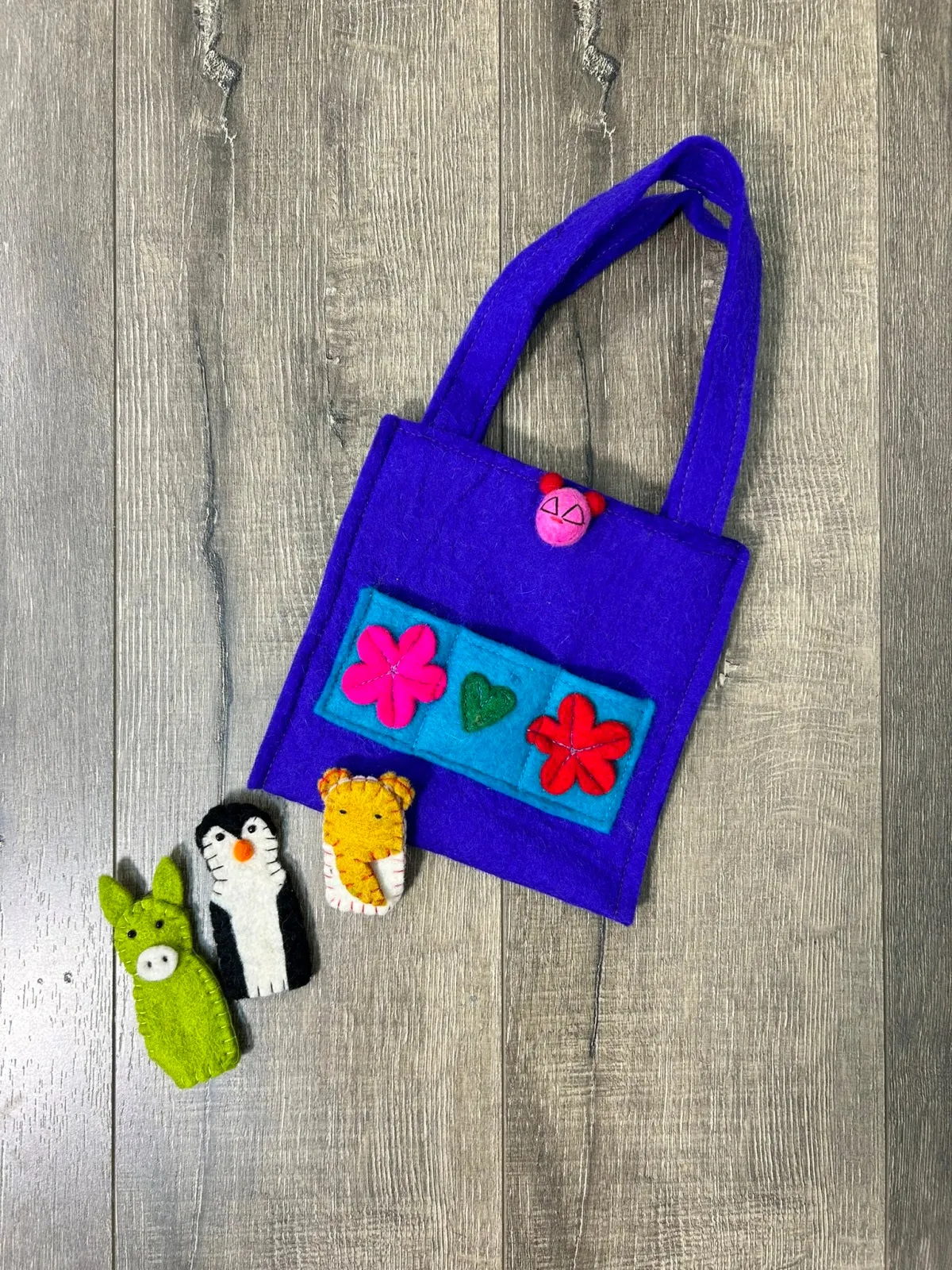 Animal Finger Puppet Bag