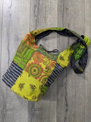 Assorted Bee Print Buddha Bag