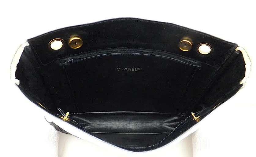 Authentic Chanel Vintage Black & White Tote