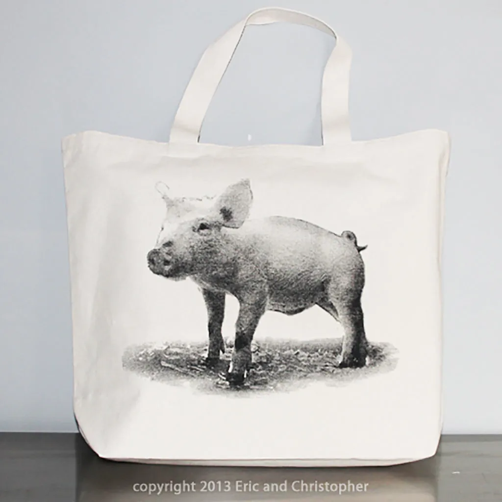 Baby Piglet Tote Bag Large