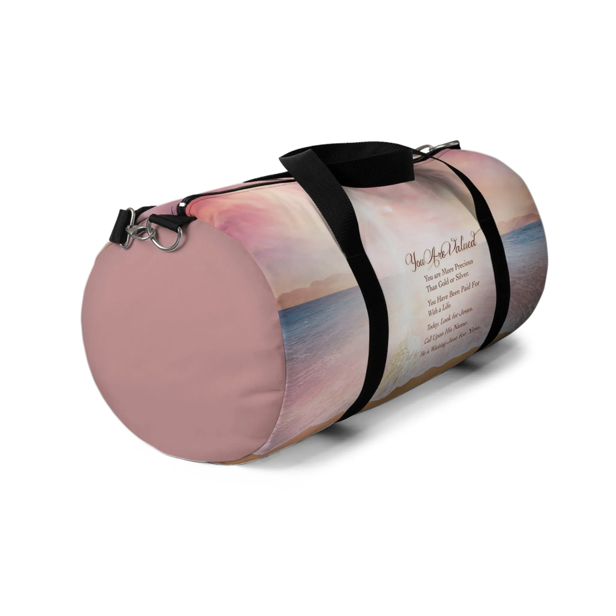 Bag 3-Duffel You Are Valued Seaside Theme
