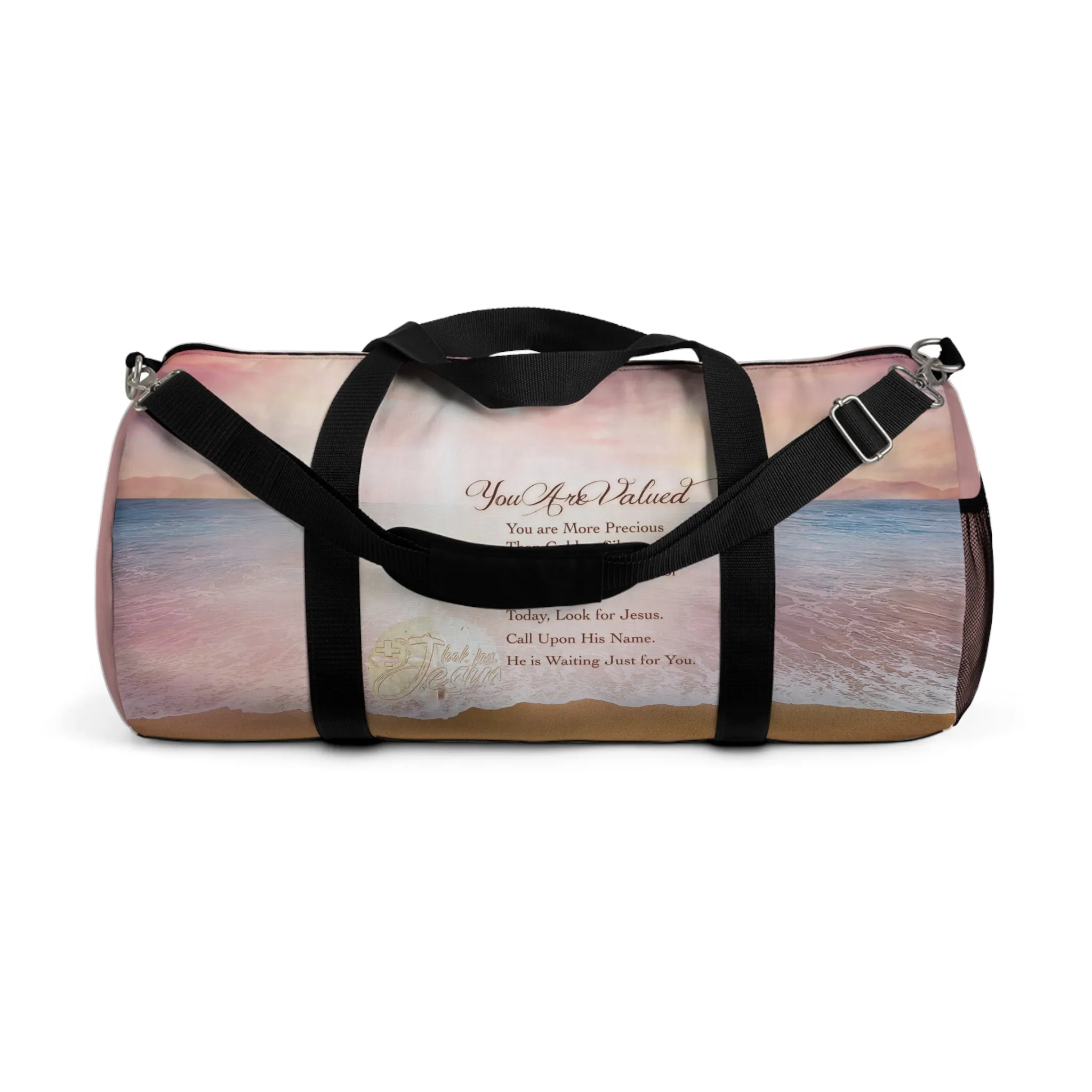 Bag 3-Duffel You Are Valued Seaside Theme