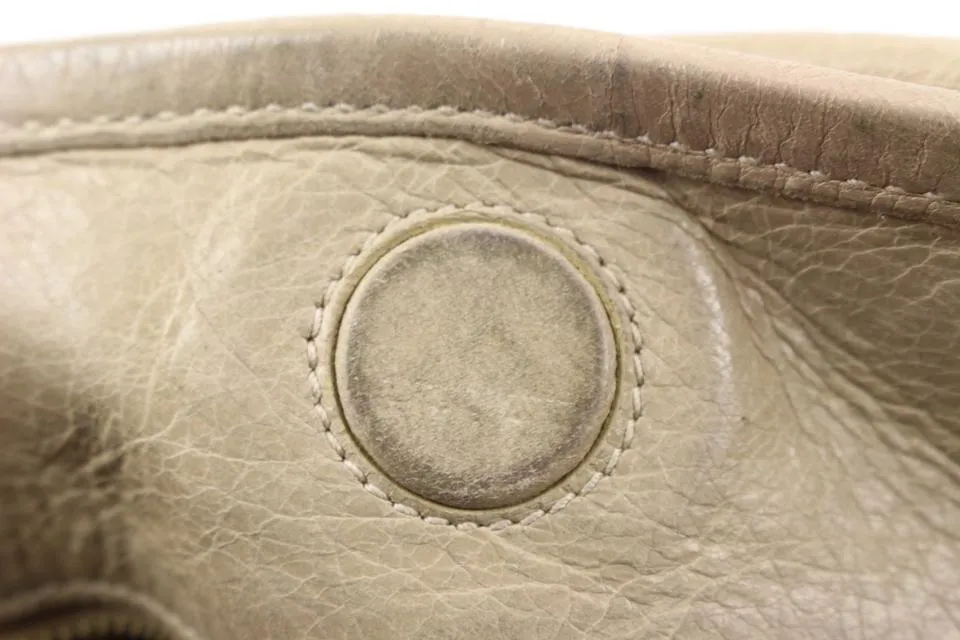 Balenciaga Beige Leather Sunday Tote with Mirror 78ba39s