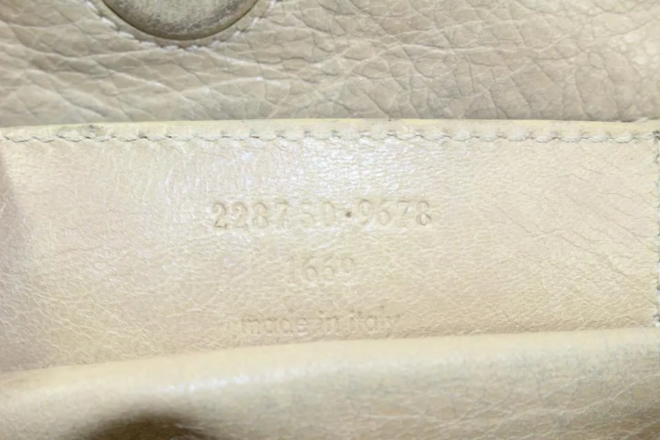 Balenciaga Beige Leather Sunday Tote with Mirror 78ba39s