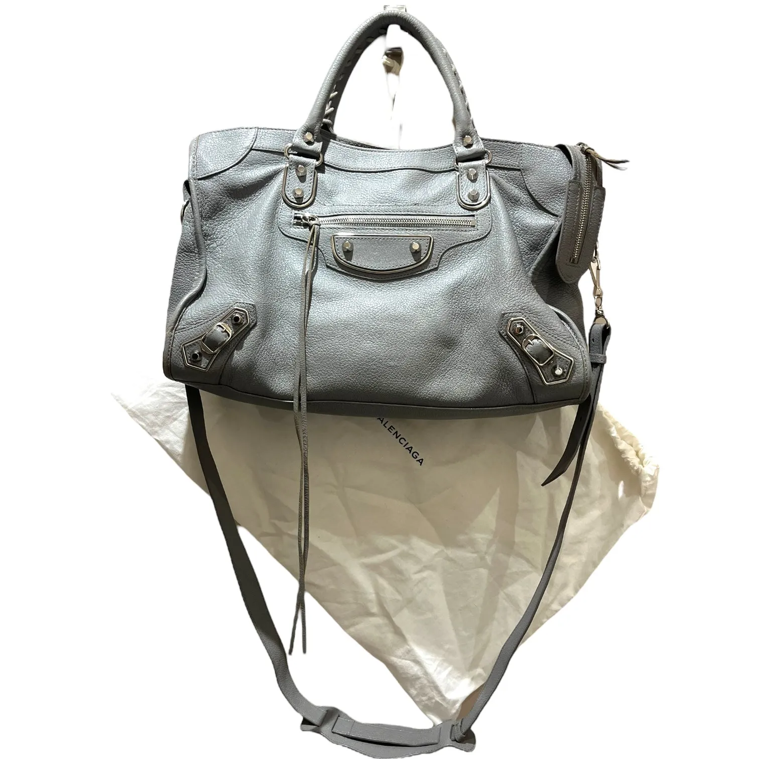 Balenciaga Grey 'City' Bag