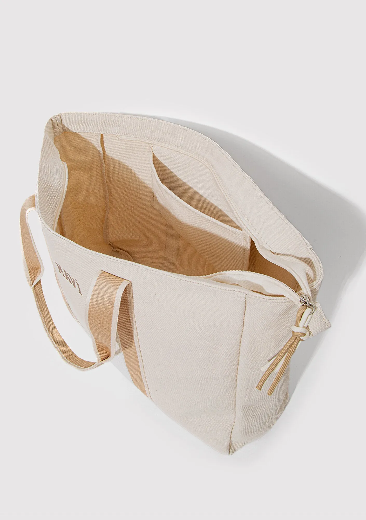 Beige Detailed Ecru Shoulder Bag