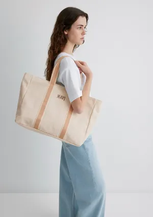 Beige Detailed Ecru Shoulder Bag