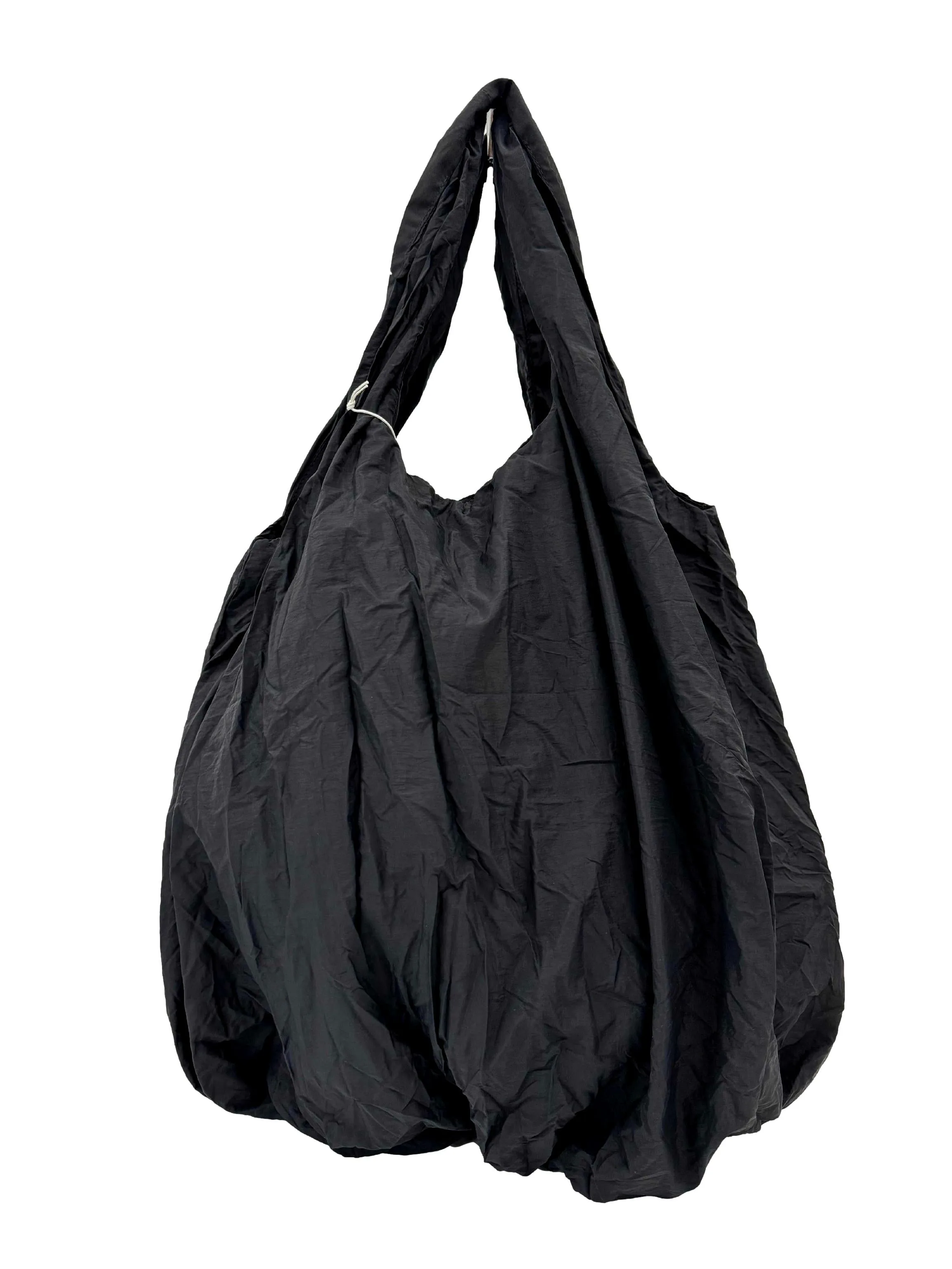 Black Lightweight Large Shoulder Bag