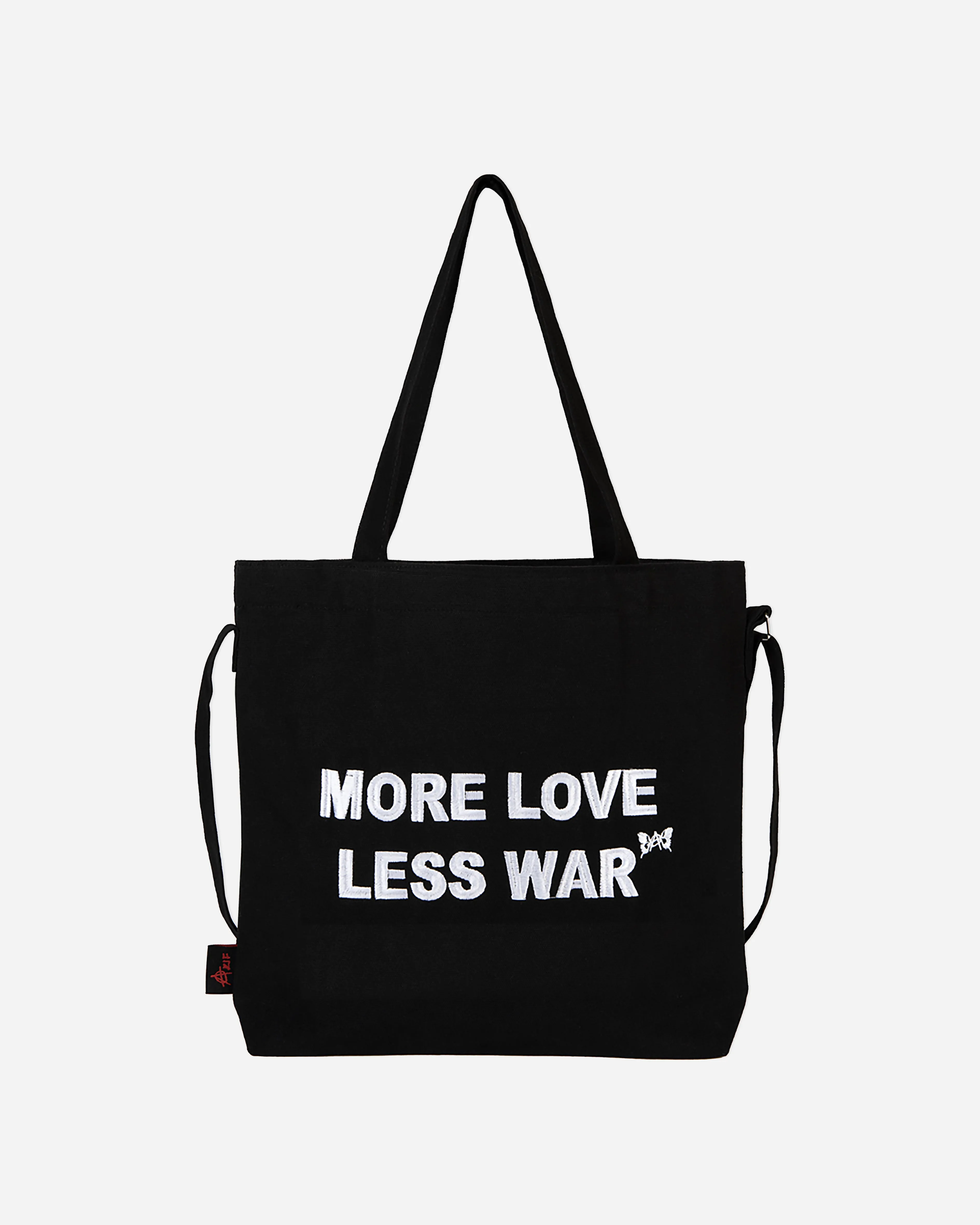 BLACK MORE LOVE TOTE BAG