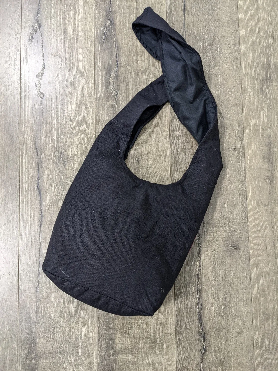 Black Shoulder Bag With Ohm