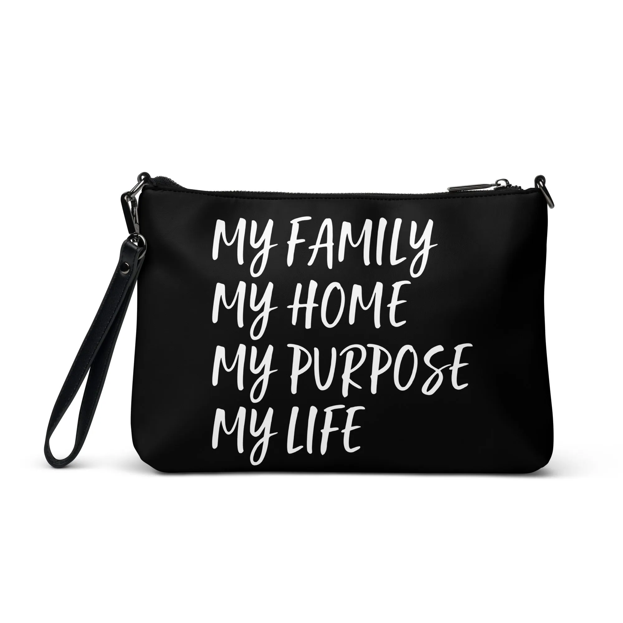 BLESSED BY XCLUSIF POETIX BLACK & WHITE Crossbody bag