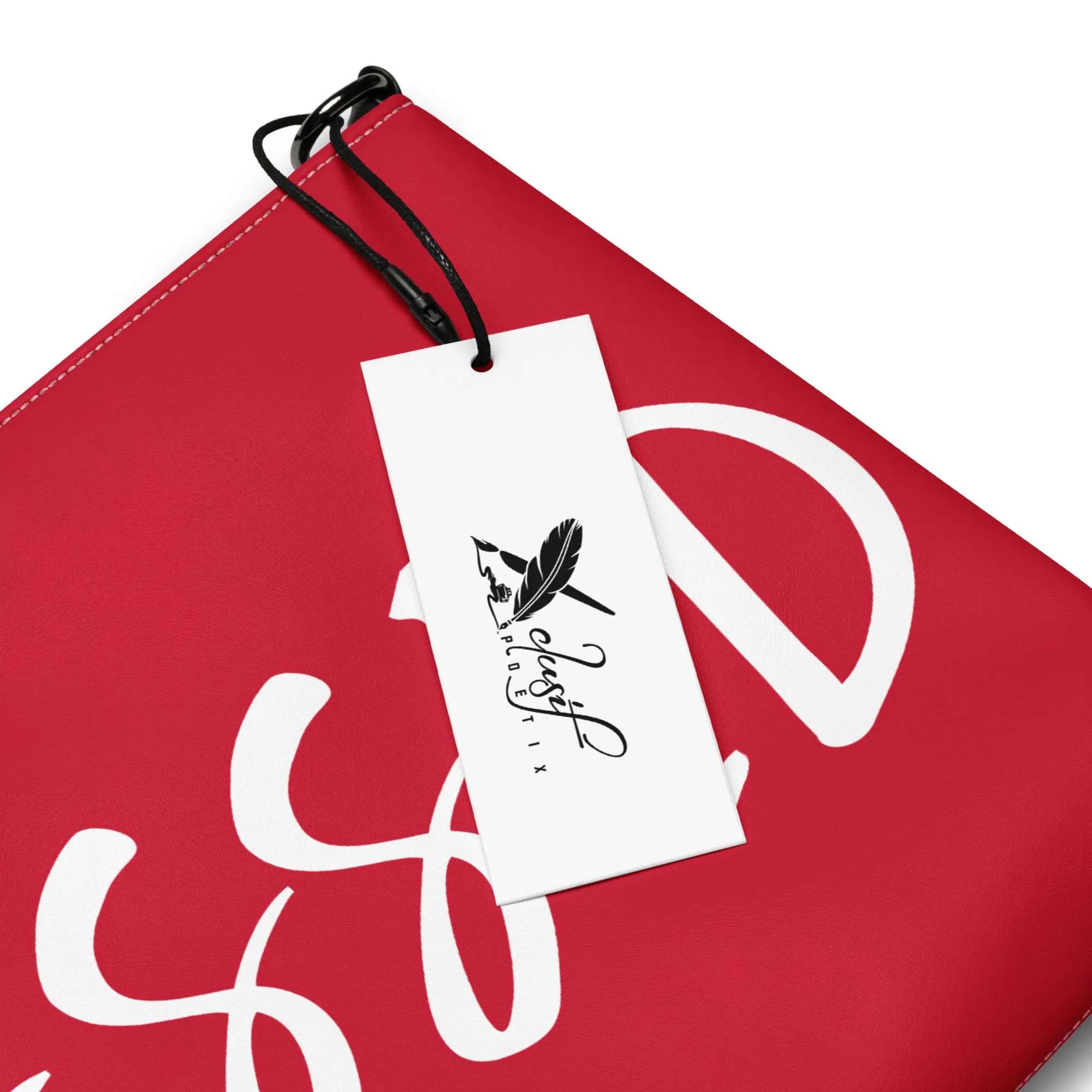 BLESSED BY XCLUSIF POETIX RED & WHITE Crossbody bag