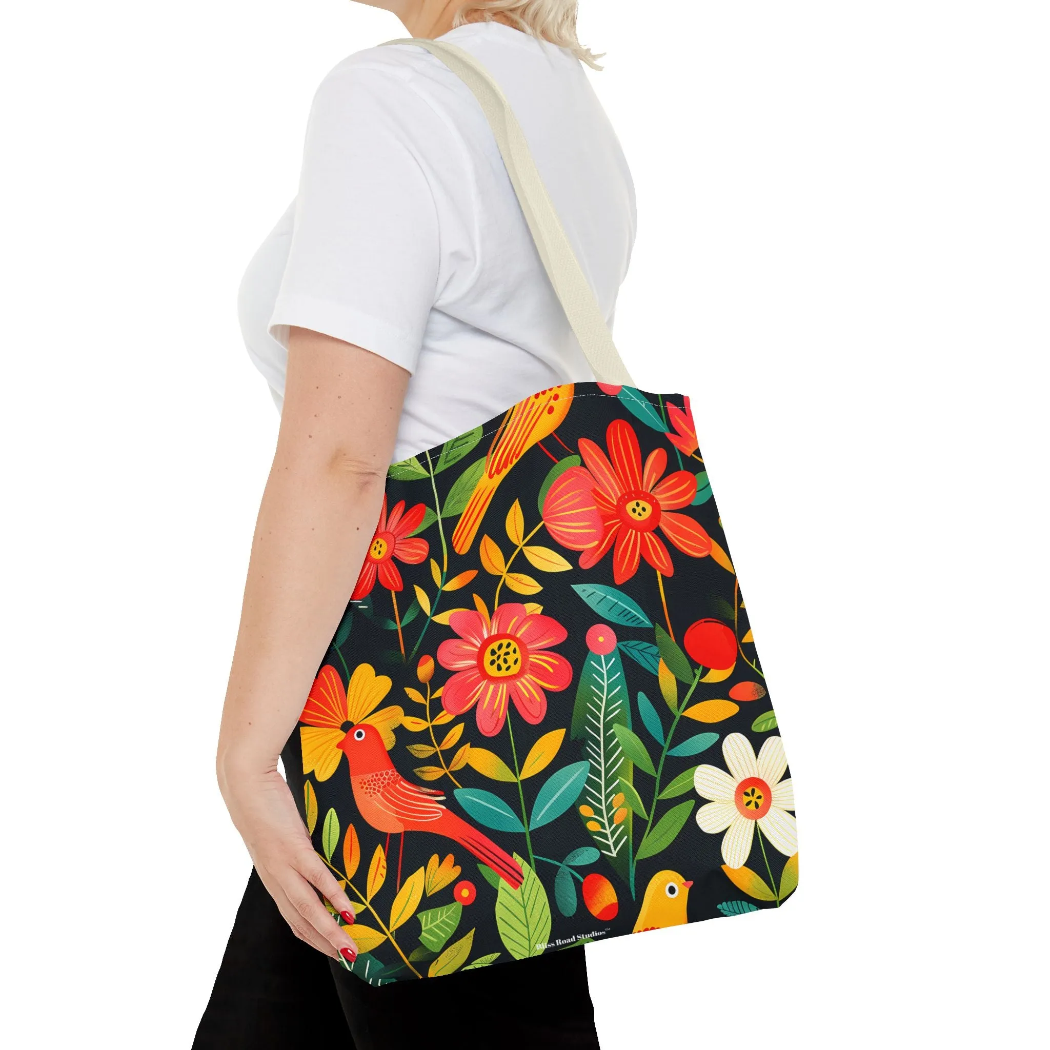 Blooming Bird Wonderland Tote Bag - Fly into Fun with Blooming Bird Wonderland! Available in 3 sizes.