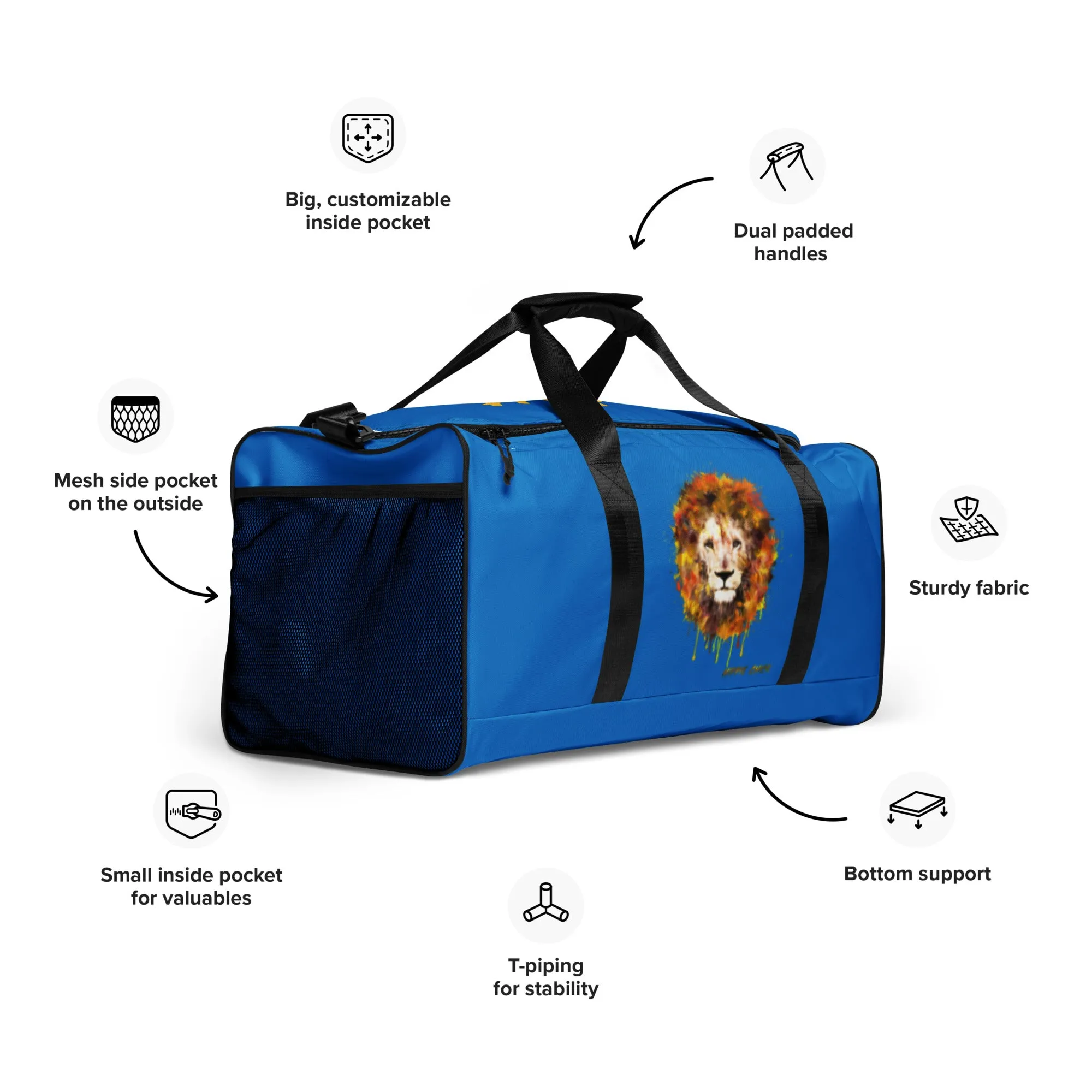 Blue Duffle Bag - OG Hippie Chick