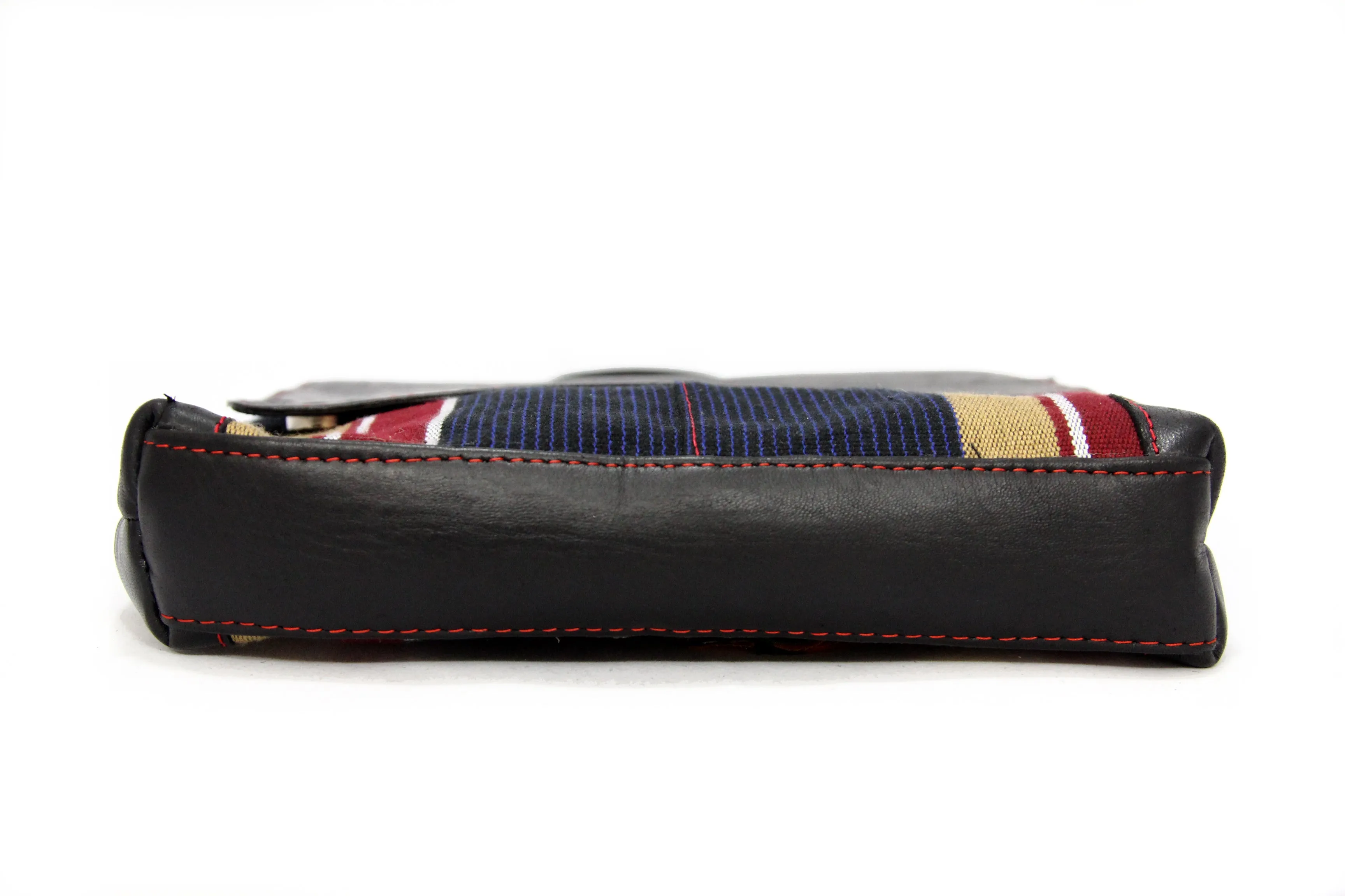 Bluegray Crossbody Aso Oke Bag