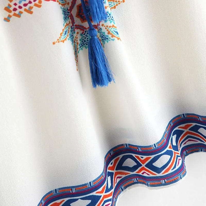 Boho Open Shoulder Blouse