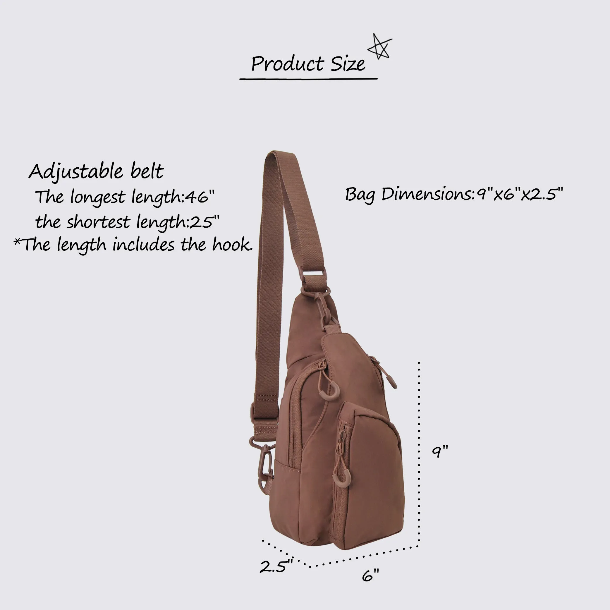 Brown NGIL Utility Sling Backpack
