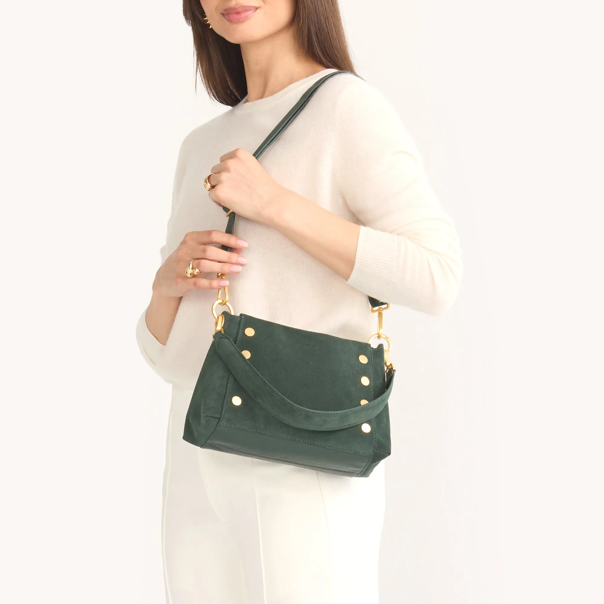 Bryant | Green Room Suede/Brushed Gold | Med