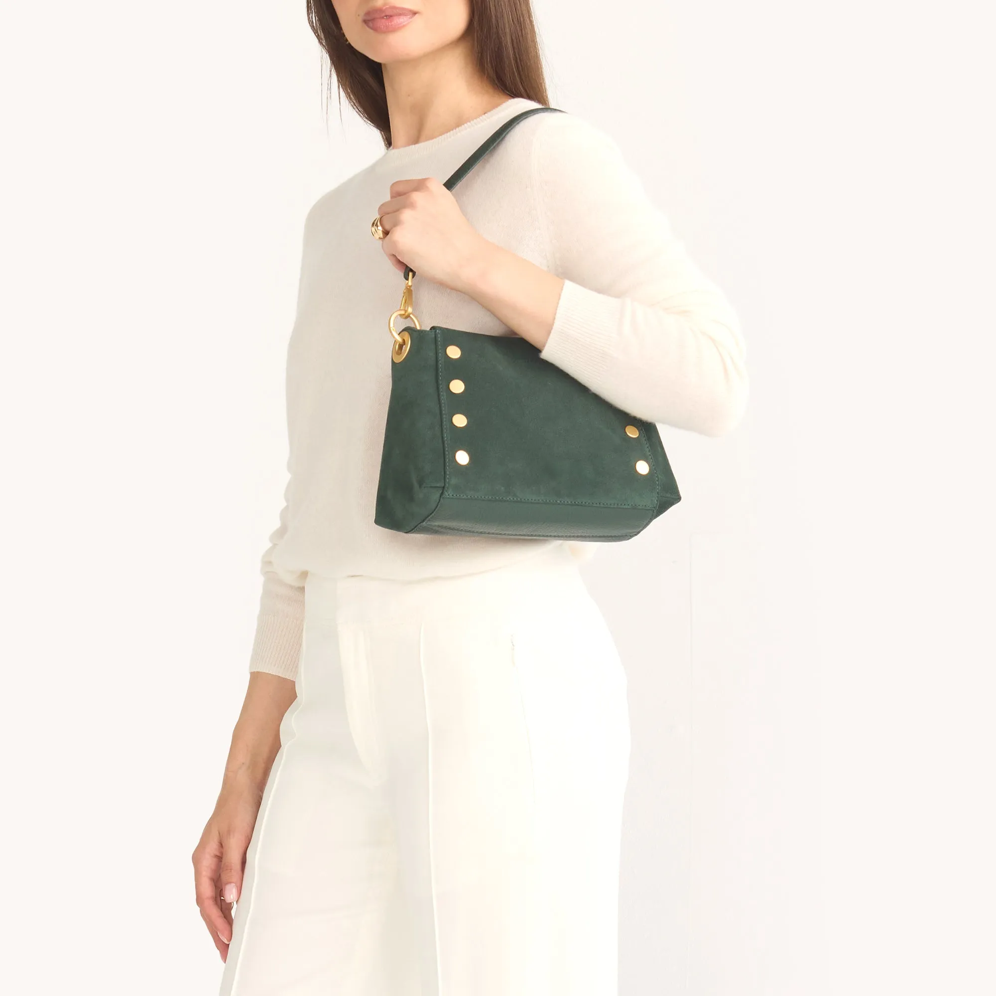 Bryant | Green Room Suede/Brushed Gold | Med