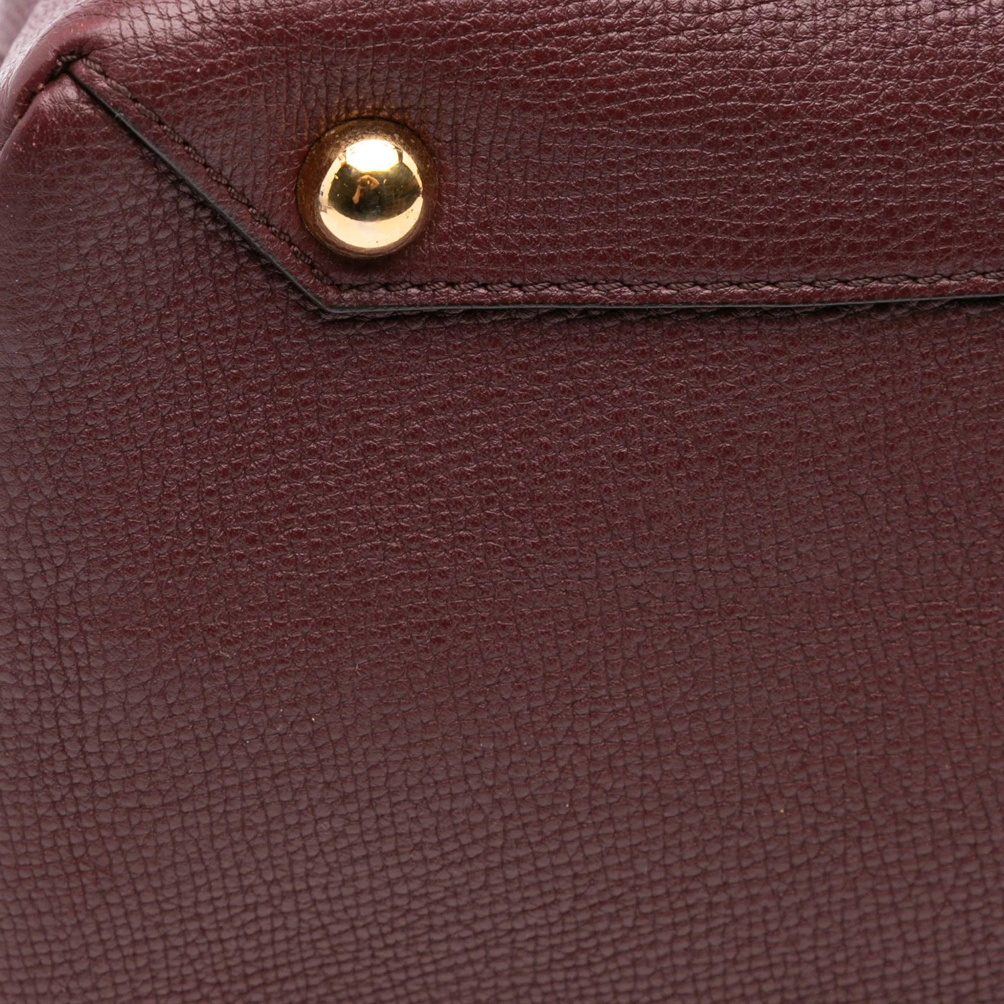 Burberry Medium Leather and House Check Banner Satchel