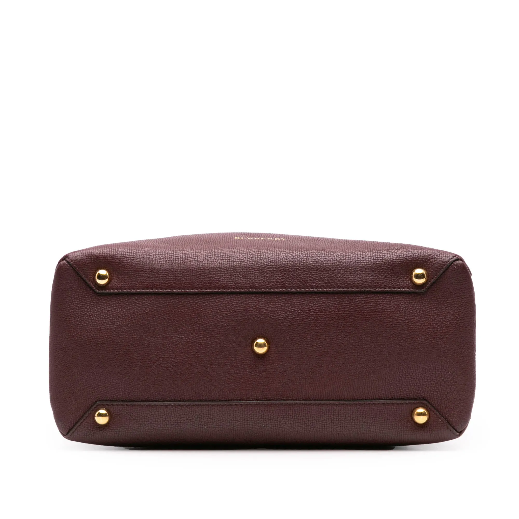 Burberry Medium Leather and House Check Banner Satchel
