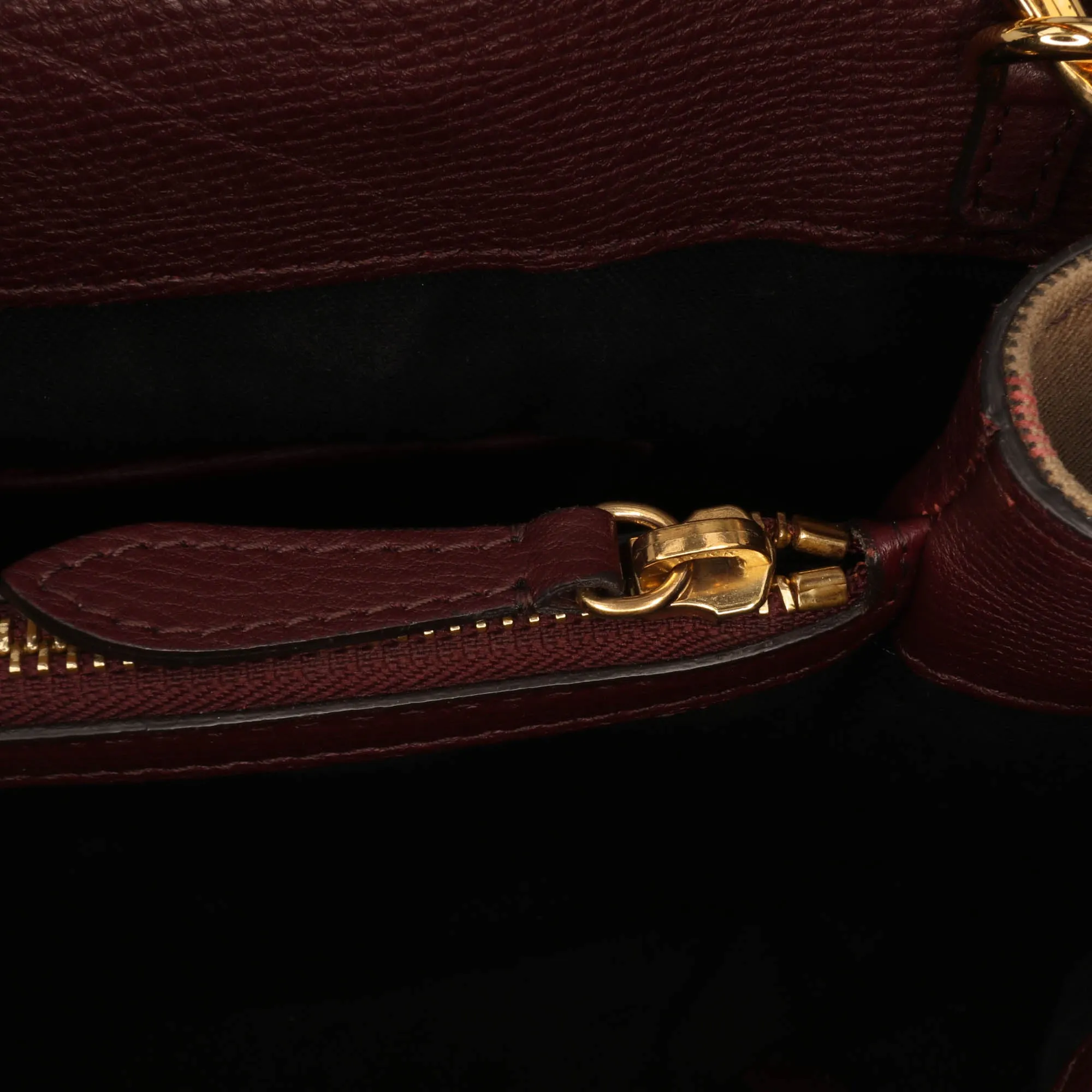 Burberry Medium Leather and House Check Banner Satchel