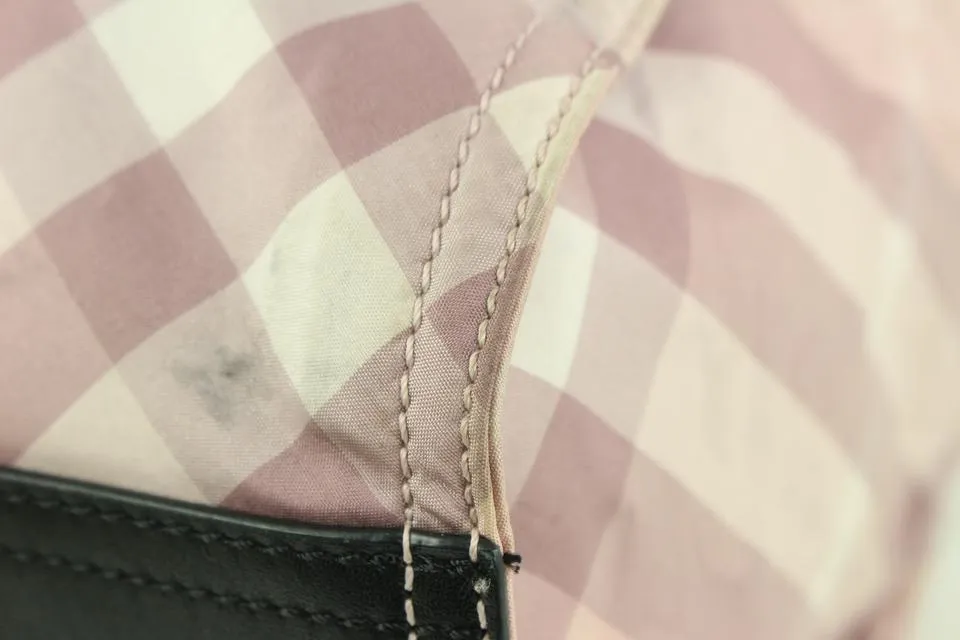 Burberry Pink Nova Check Shopper Tote Bag 928bur79