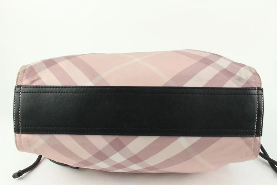 Burberry Pink Nova Check Shopper Tote Bag 928bur79