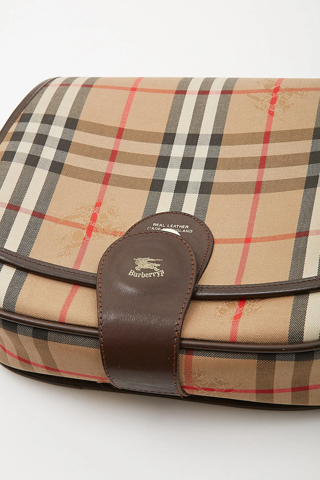 Burberry Vintage Beige House Check Crossbody Bag