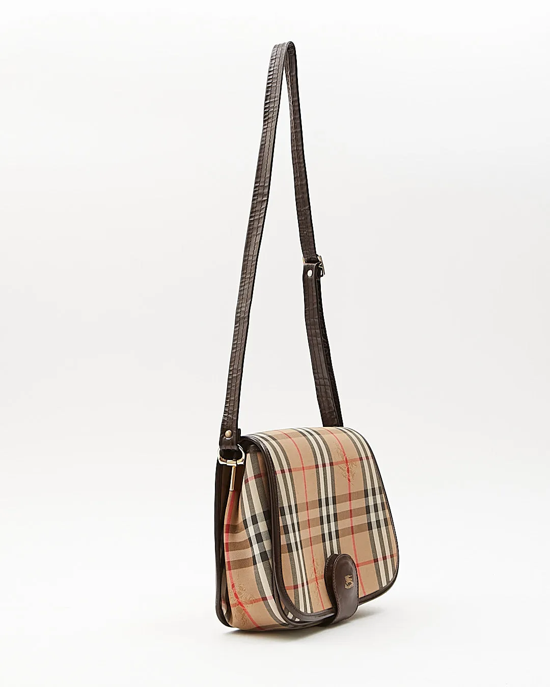 Burberry Vintage Beige House Check Crossbody Bag