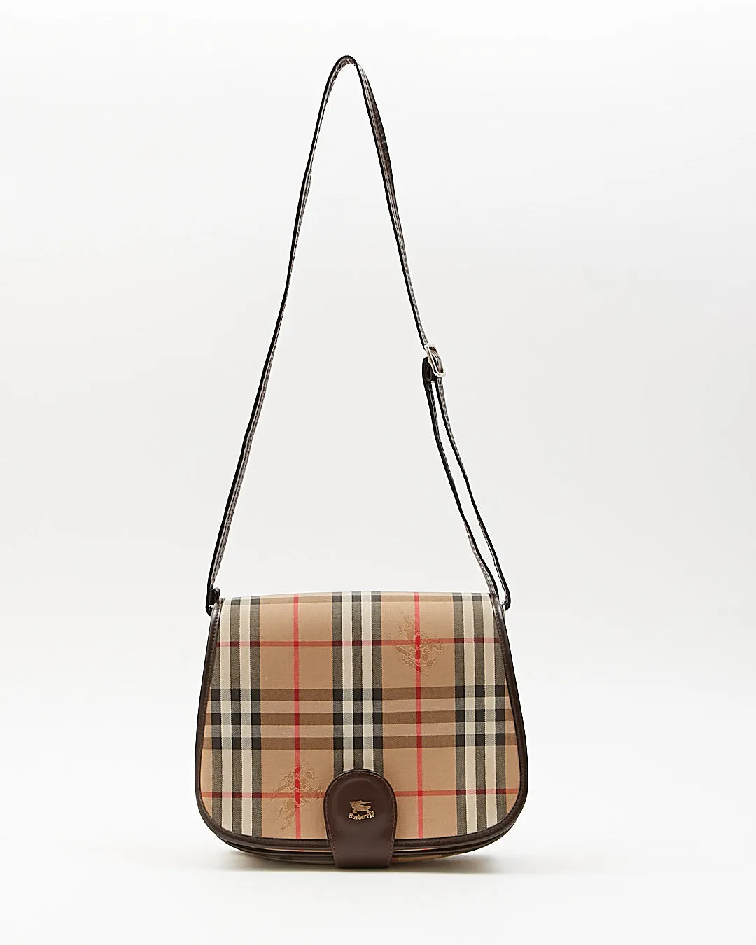 Burberry Vintage Beige House Check Crossbody Bag